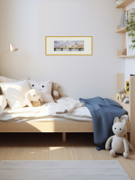 Картина авторская акварельная в паспарту 20х50 см на стену для интерьера "Вышеград"