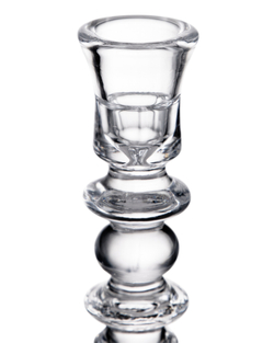 Подсвечник стеклянный 30см Rasteli