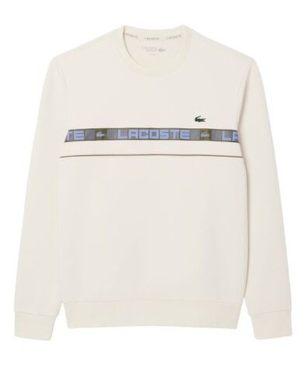 Куртка теннисная Lacoste Branded Stripe Tennis - ecru white