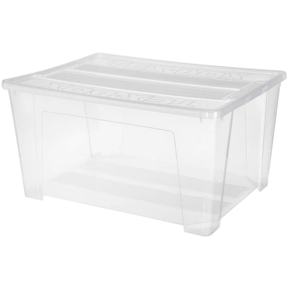 Контейнер универсальный с крышкой для хранения «TEX-BOX», бесцветный, 78,5*58,8*40,5см, 150л