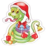 Наклейка на стекло «Змеиный переполох» 20*20 см