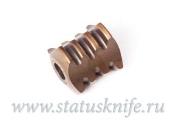 Бусина для ножа Шишка Титан Бронза Широгоровфотография - 3