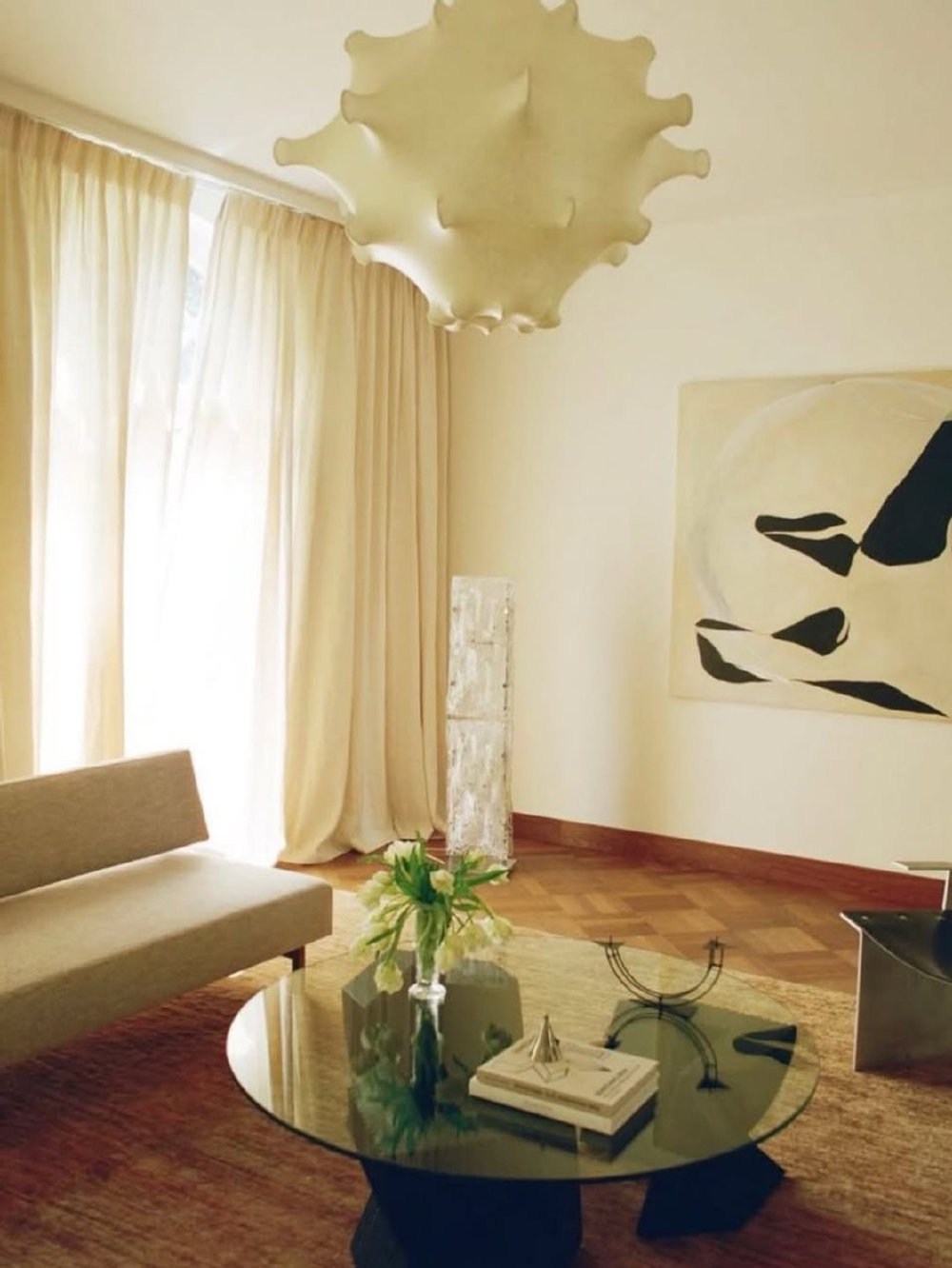 Люстра из перетянутого шёлка 🤍