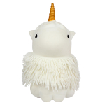 Мякиш Единорог волосатик со светом 18 см, 4 цвета микса, с-30803