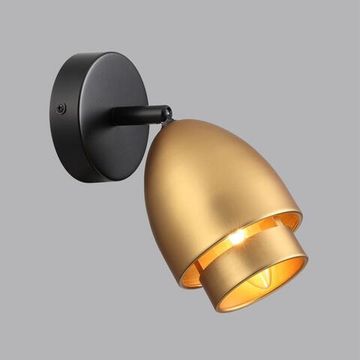 8001/1W MODERNI LN25 166 черный/античное золото металл/металл Настенный светильник Е14 40W 220V AVRORA