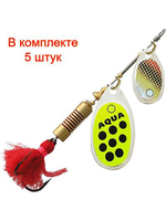 Блесна вертушка DOUBLE AGLIA 10,0g, № 1 + № 3, DUA-03