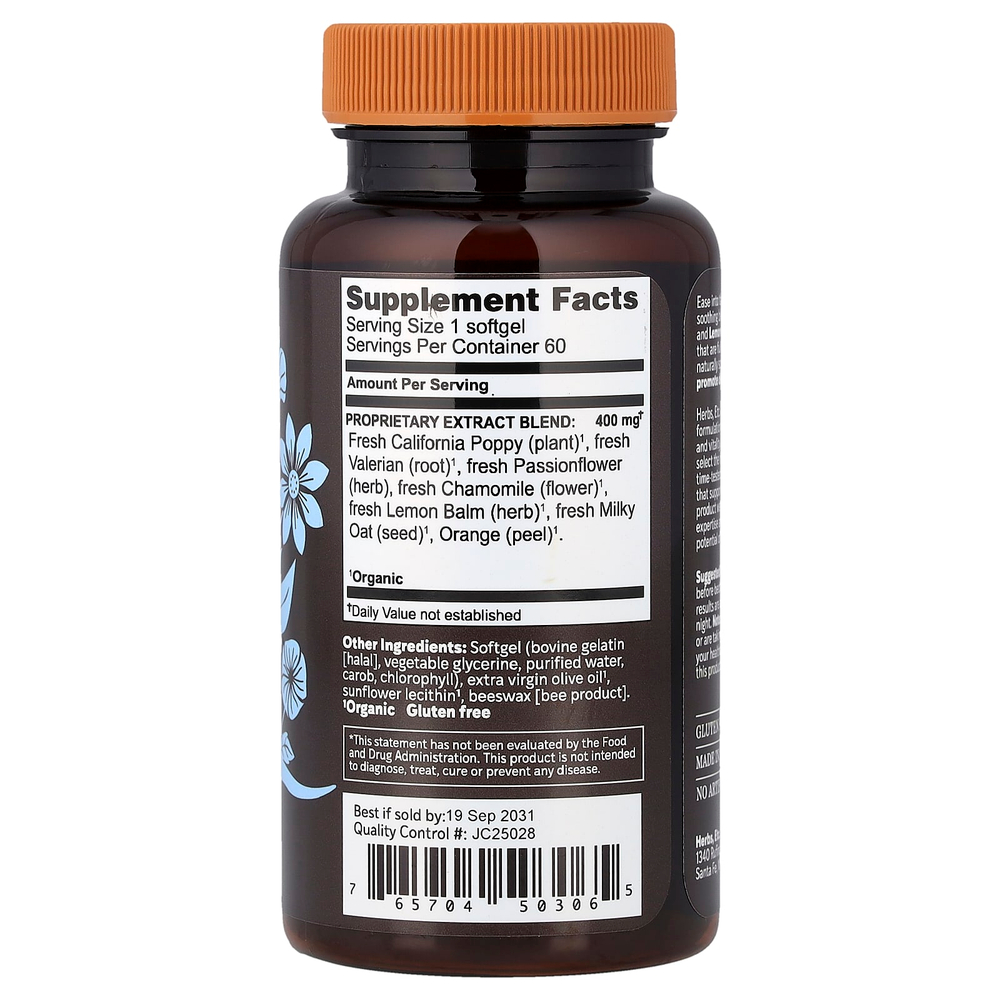 Herbs Etc., Deep Sleep®, 60 капсул (400 мг в каждой)