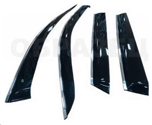 Ветровики /1118-1119, 2190 Гранта/ полоска хром (STYLE)