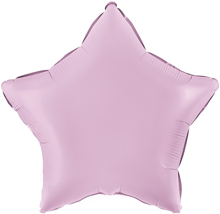 К 18'' Звезда Сиреневый Сатин