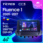 Teyes CC3 9"для Renault Fluence 1 2009-2017