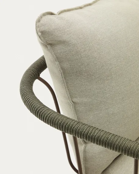 Уличный диван Salguer, зеленый/коричневый