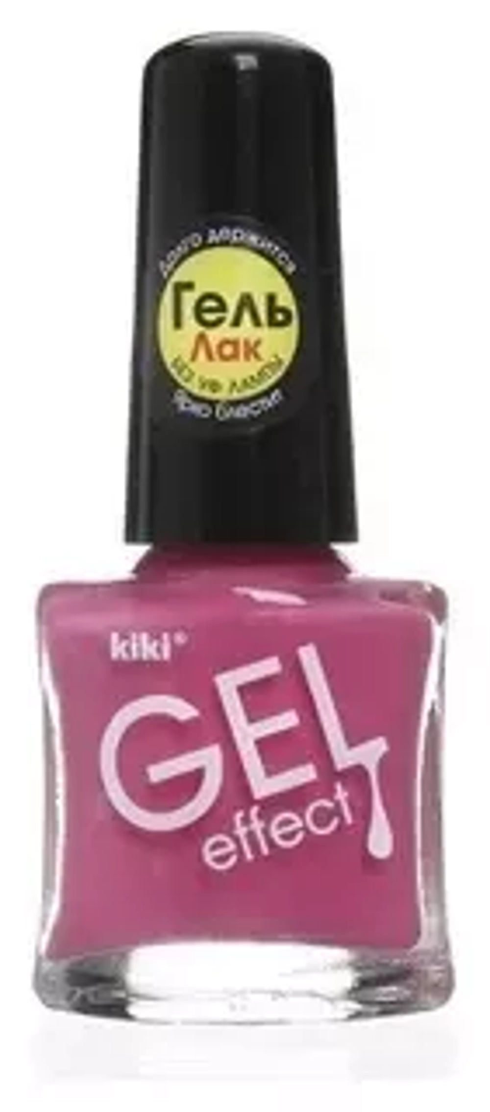 Kiki  лак д/ногтей "GEL EFFECT" №24 (розовый) 6мл