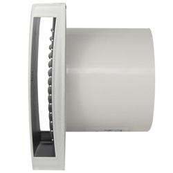 Вентилятор вытяжной настен, Europlast, d125 мм, 16 Вт, 150 м3/ч, серебро, Е-extra, EET125S