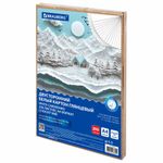 Картон белый А4 МЕЛОВАННЫЙ (белый оборот) 200 листов, в коробе, BRAUBERG, 210х297 мм, 116632