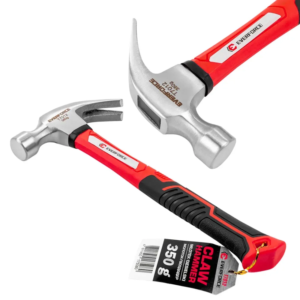 Молоток-гвоздодер 350гр. EVERFORCE EF-T7012