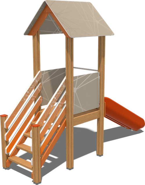 Детский городок Тверь (стойки дуб, паттерн Vector)