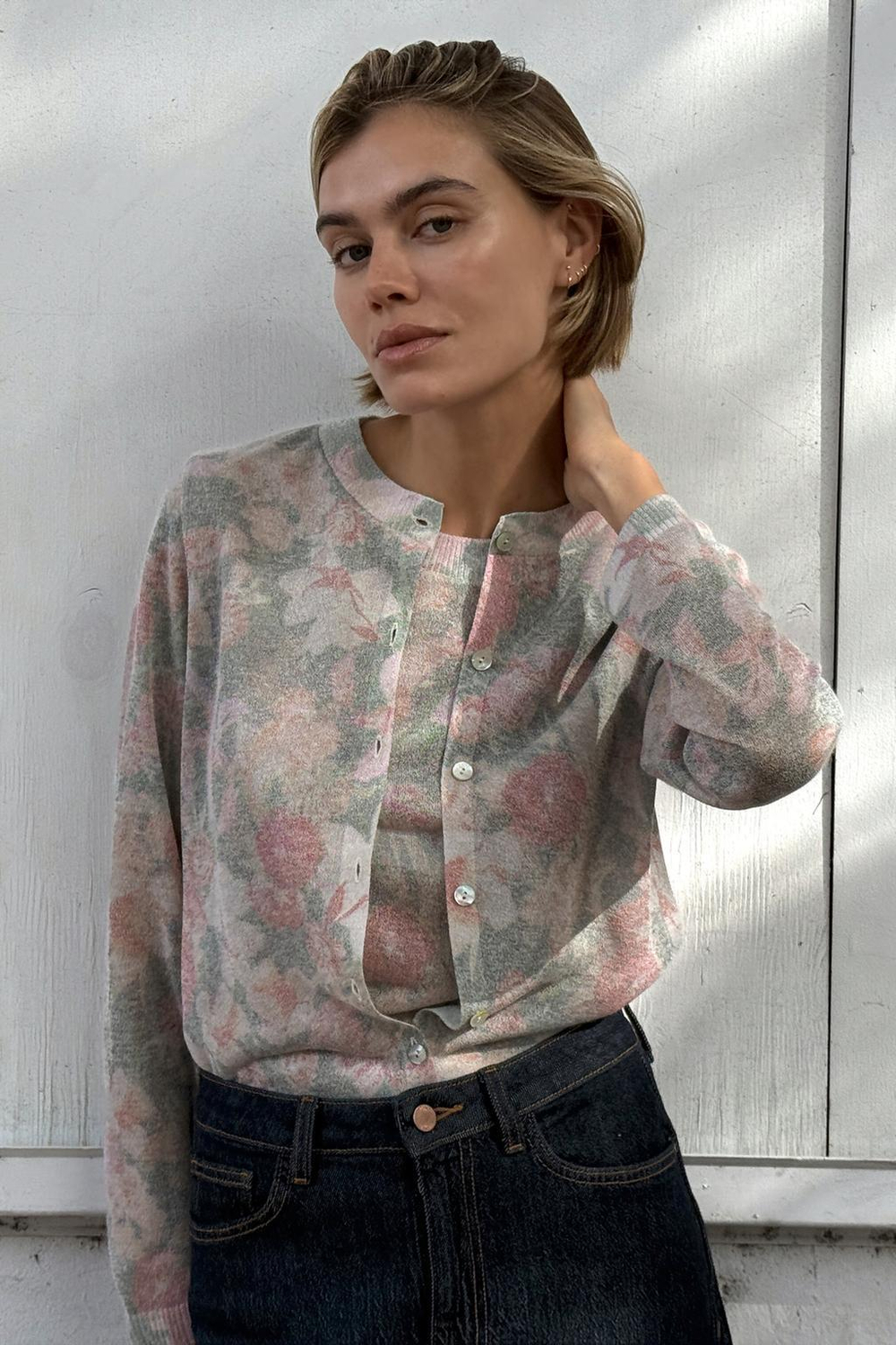 ZARA КАРДИГАН С ЦВЕТОЧНЫМ ПРИНТОМ, РАЗНОЦВЕТНЫЙ