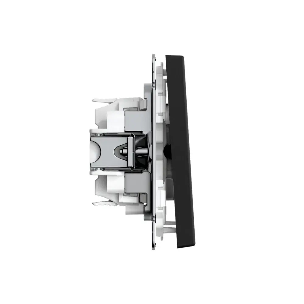 ARTGALLERY 1-клавишный ПЕРЕКЛЮЧАТЕЛЬ IP44, 10АХ, механизм, быстрозажим. клем., КАРБОН