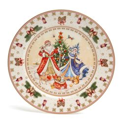 НАБОР ТАРЕЛОК ОБЕДЕННЫХ LEFARD "ДЕД МОРОЗ И СНЕГУРОЧКА" 2 ШТ. 27 СМ (КОР=9НАБ.)