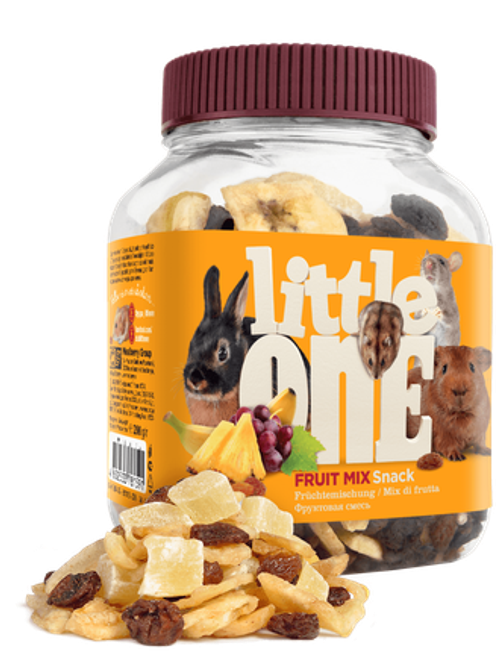 Little one Лакомство для всех видов грызунов фруктовая смесь, 200 гр