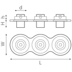 i636162 Светильник INTERO TUBO LED 7W*3 360LM*3 60G БЕЛЫЙ 3000K (217636+217162+217162+217162)