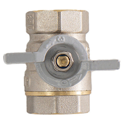 Кран CTM шар. для воды 1" г/г бабочка СТАНДАРТ CWFFB001