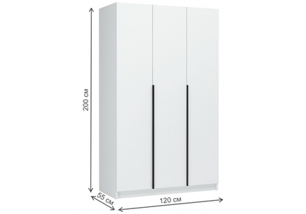 Шкаф Woodville Широн 1200 белый, белый с антресолью
