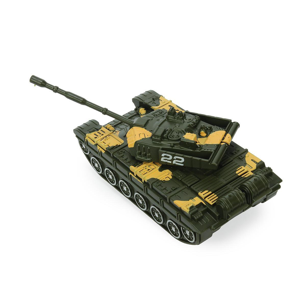 Модель ин. мет. "Танк" 12см, подвиж. детали, коробка 2107C127-R (Технопарк)