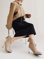 Ботильоны с замком GLAM BEIGE