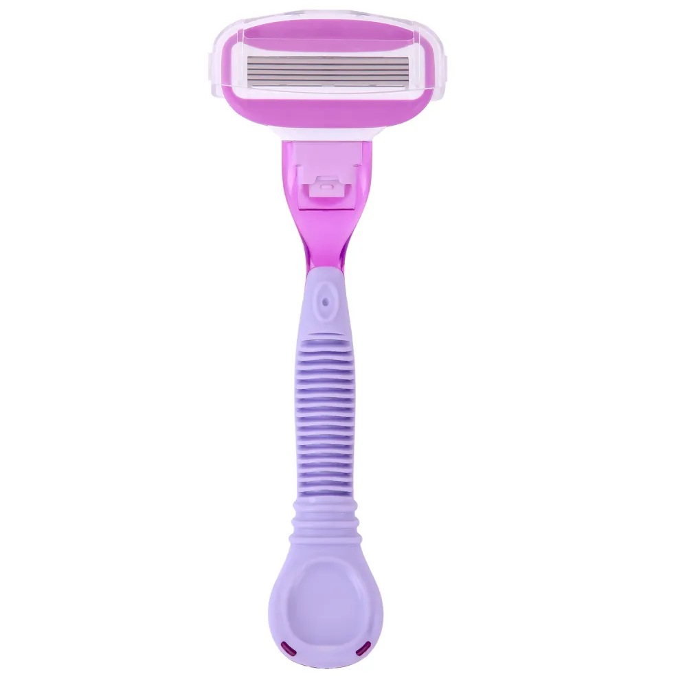 Бритвенный станок многоразовый женский, 5 лезвий, 12 кассет, плавающая головка, X-ONE (ИКС-УАН), 700021