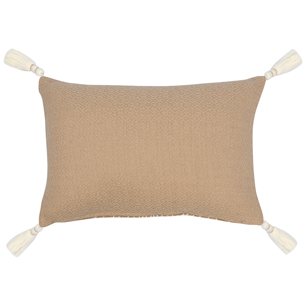 Подушка декоративная базовая flowers серо-бежевого цвета из коллекции ethnic, 30х45 см