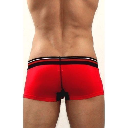 Мужские трусы хипсы красные с черной вставкой Diesel Red