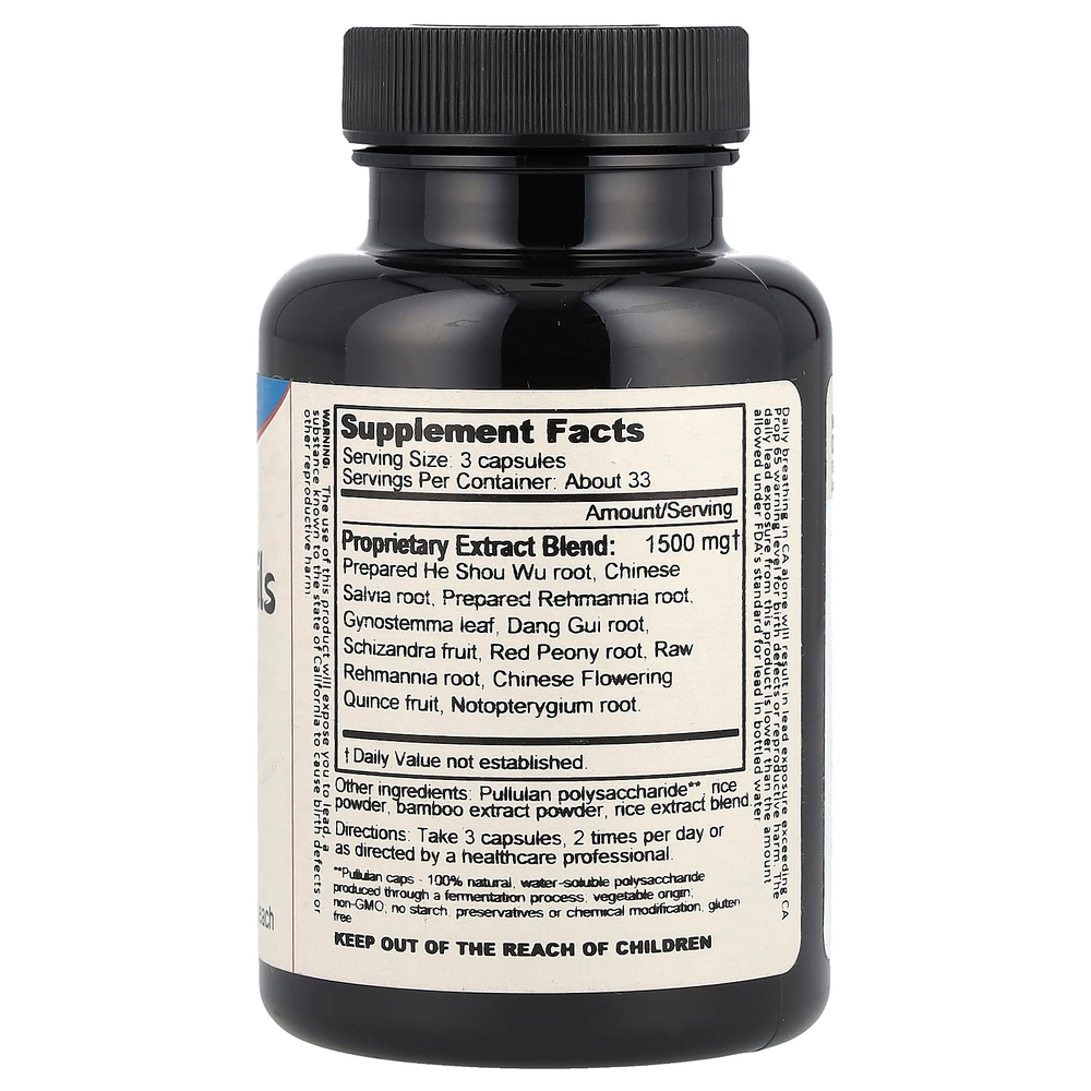 Dragon Herbs, добавка для волос и ногтей, 100 вегетарианских капсул