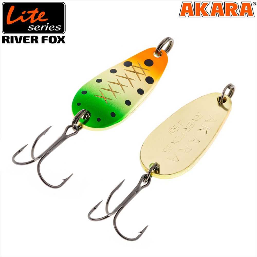Блесна колебалка Akara Lite Series River Fox 35 4,5 гр. AB43