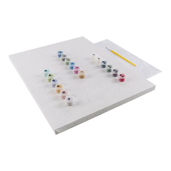 Nömrəli Rəngləmə Lori Çərçivədə  30*40 СМ &quot;Летний серпантин&quot;