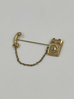 Брошь булавка Телефон Avon