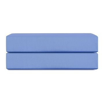 Простыня на резинке из премиального сатина сиреневого цвета из коллекции essential, 160х200х30 см