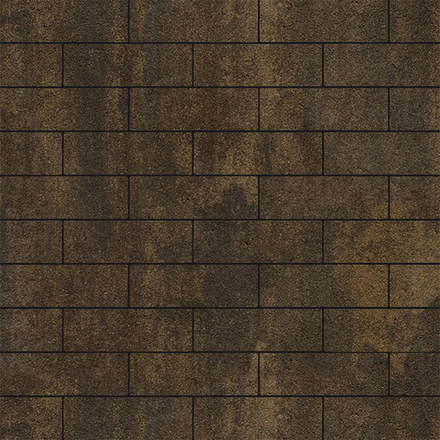 Тротуарная плитка ПРЯМОУГОЛЬНИК 300х100 мм - Листопад гранит Мокко