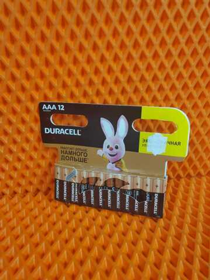 Батарейка Алкаиновая Duracell AAA12