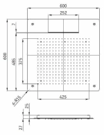 Верхний душ RGW Shower Panels SP-74 60х60