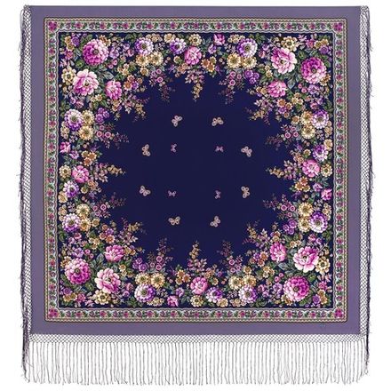 Павловопосадский платок Возьмёмся за руки, друзья 1973-15