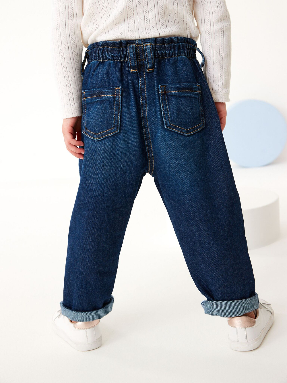 Джинсы для девочки Next D65-095, Синий