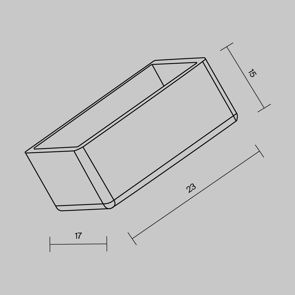 Заглушки для токоведущего светильника (2шт) Maytoni   IP O-TR001-SEC