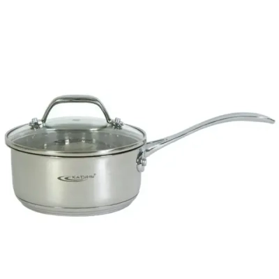 Ковш из нержавеющей стали 1,6л с крышкой «Ника» Катунь