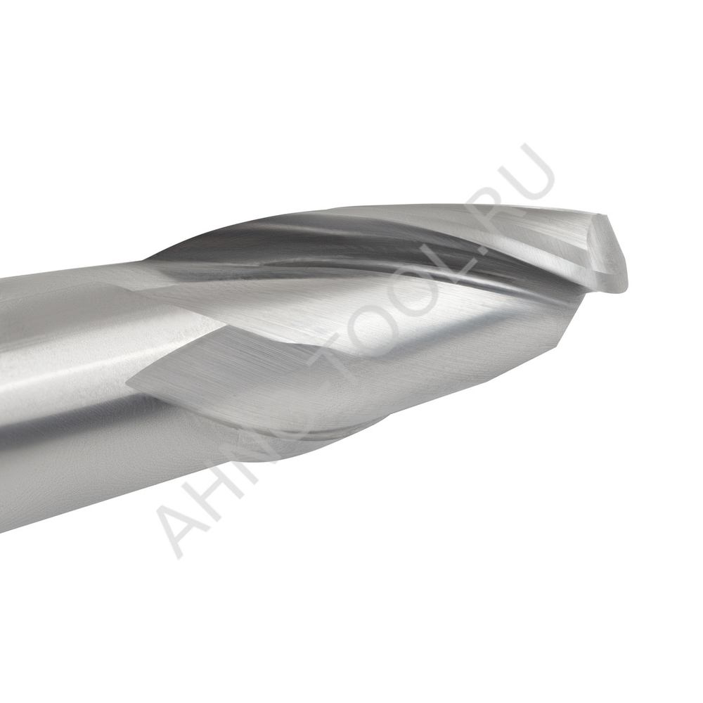Фреза твердосплавная сферическая 8мм (L=60, l=16, хв=6) Z2 35° по алюминию и цвет.металлам BRAL-2B-R4.0 AHNO