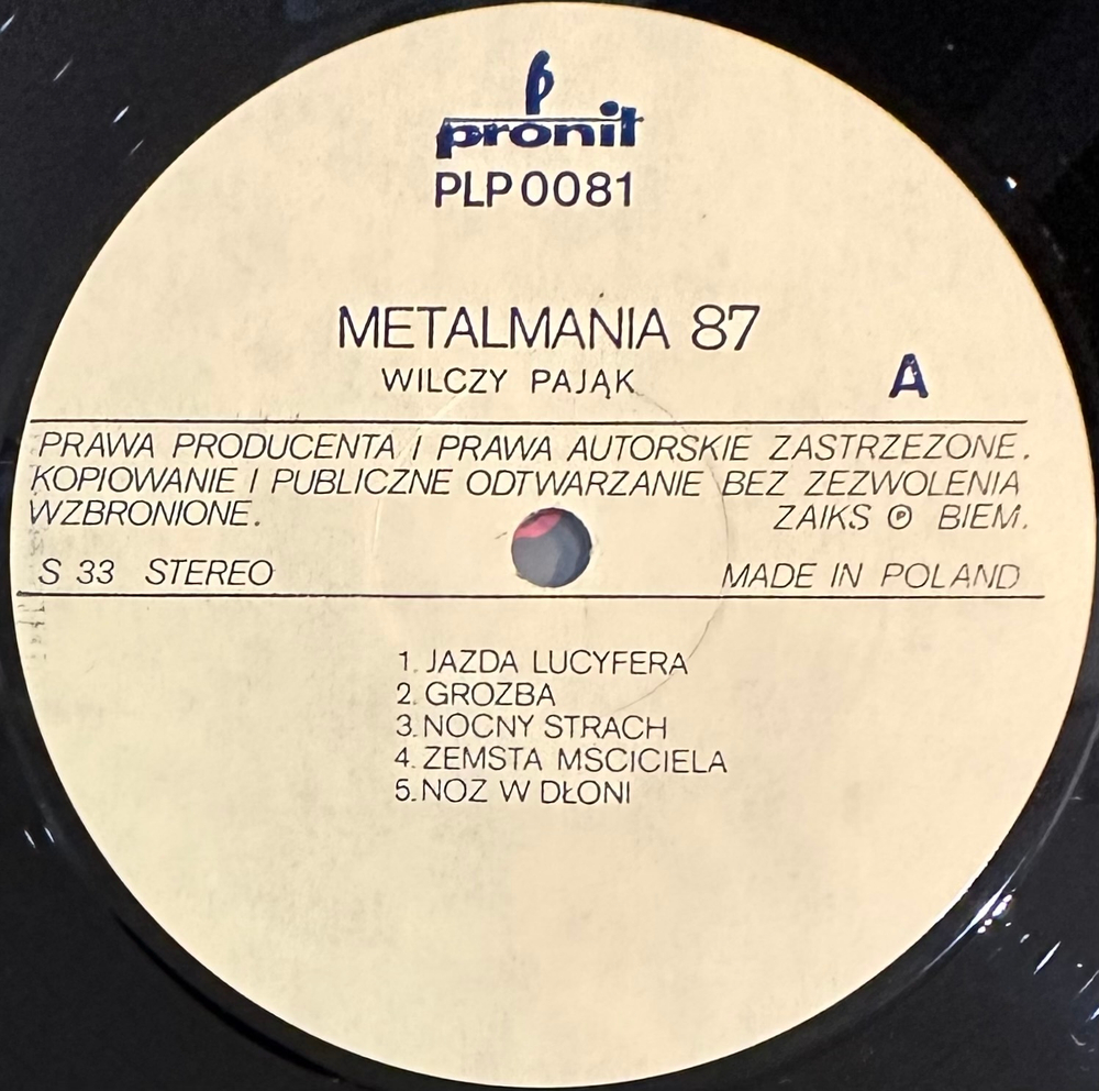 Wilczy Pajak / Dragon - Metalmania '87 (Польша 1987г.)