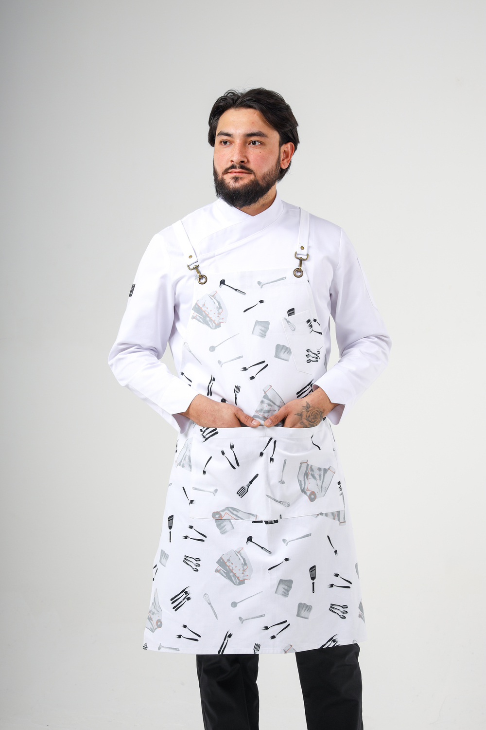 Фартук cooker white