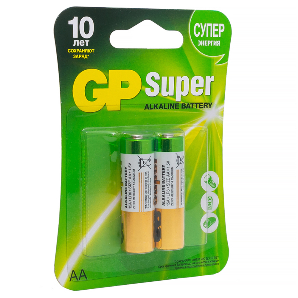Батарейка LR6 AA GP Super Alkaline 1 шт.