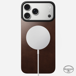 Задняя панель кожаная (Horween) Nomad Magnetic Leather  для iPhone 17 Pro Max Magsafe коричневый