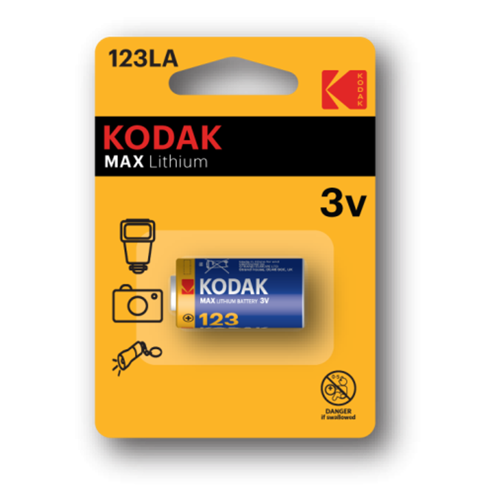 Батарейки Kodak CR123 [ K123LA] MAX Lithium | Батарейки Литиевые